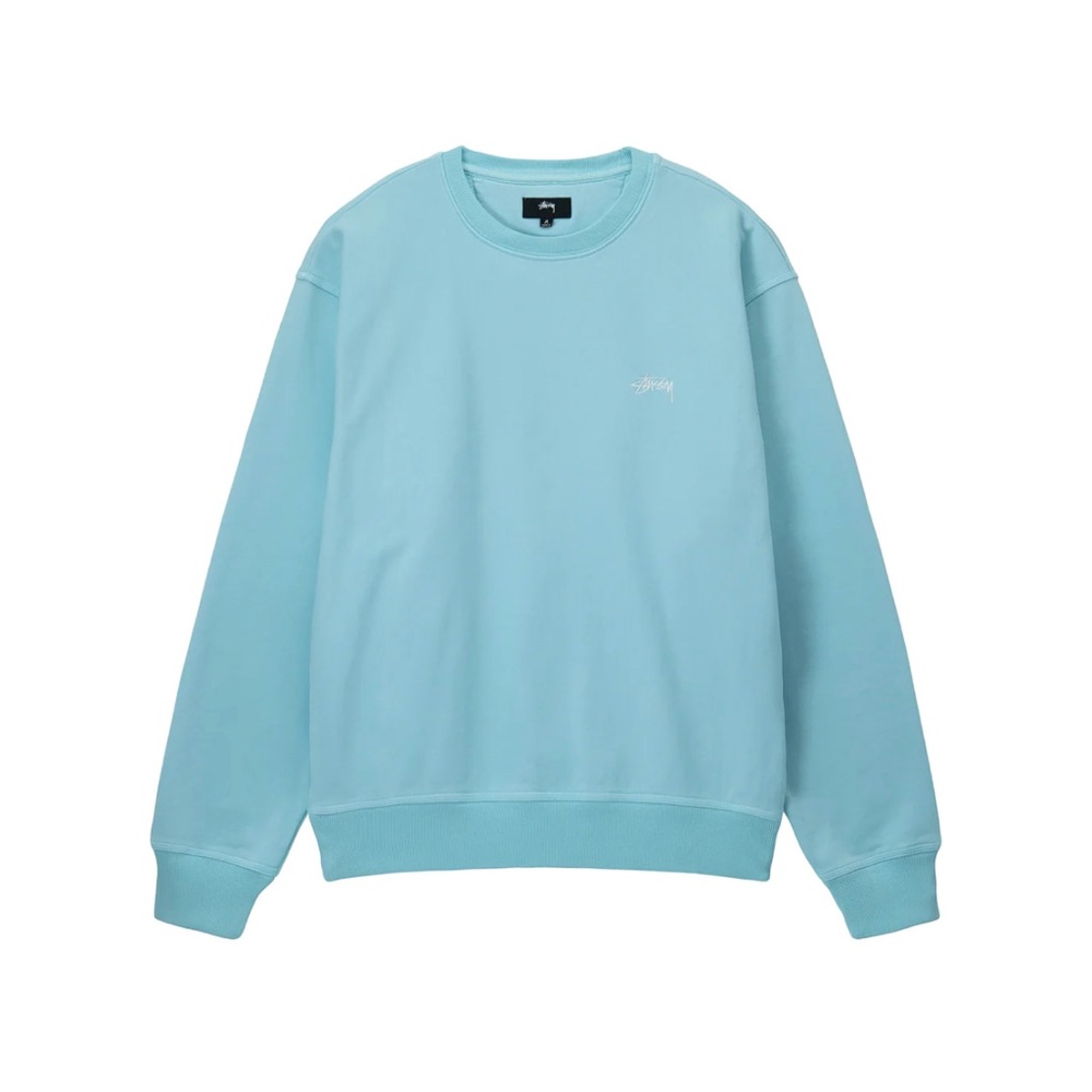 NWT AUTH STUSSY OVERDYED STOCK LOGO CREW